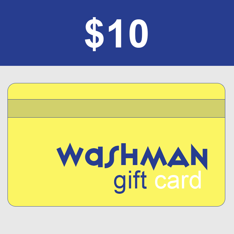 10 Washman GIft Card Washman Car Washes